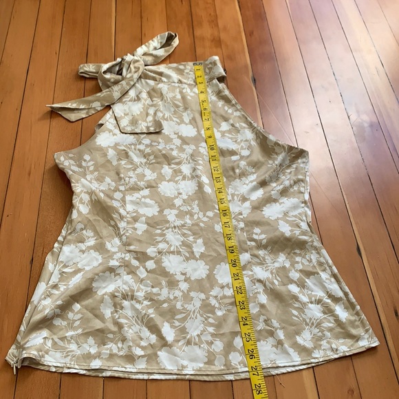 Floral Cream and Gold Bow Blouse - Picture 6 of 8